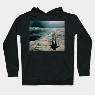 Astronaut Duke next to Plum Crater, Apollo 16 (S380/0229) Hoodie